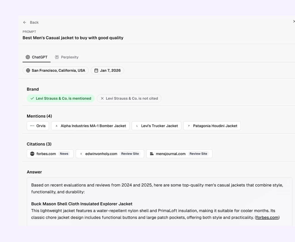 Erlin prompt tracking
